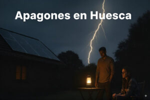 Apagón de luz en Huesca