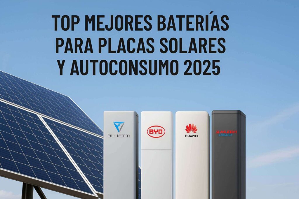Mejores baterías para autoconsumo fotovoltaico en 2025