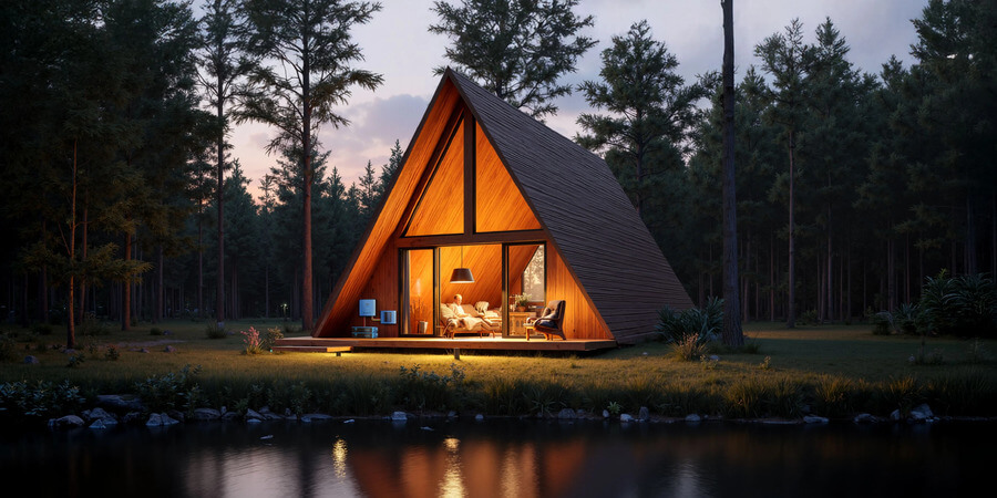 Cabaña off-grid con Hub RV5